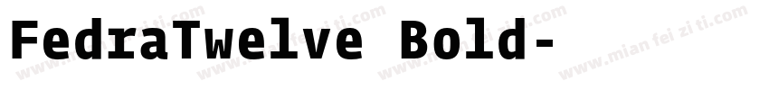 FedraTwelve Bold字体转换